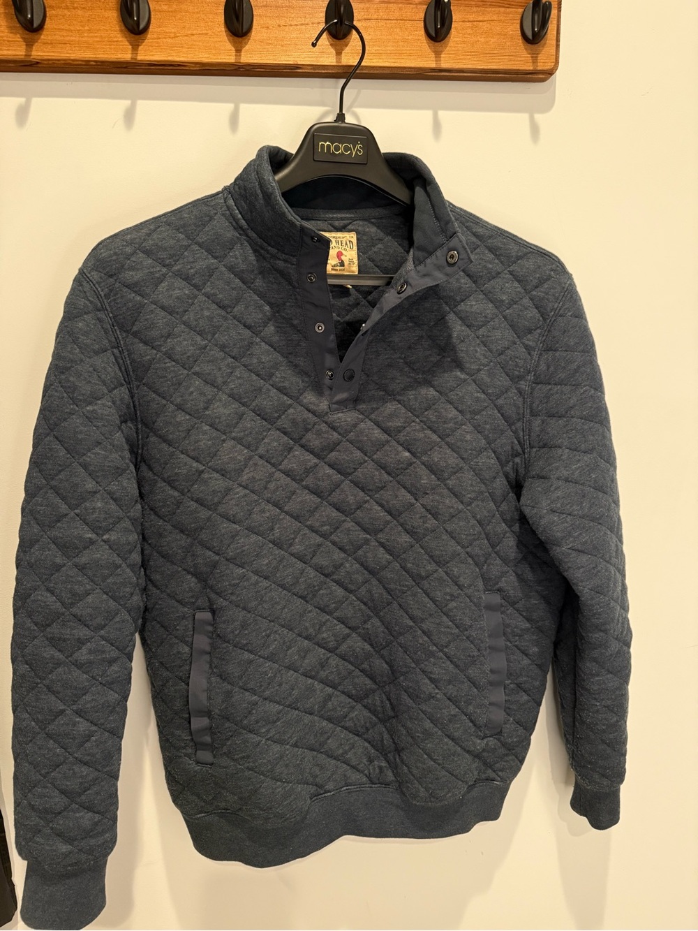 RedHead Quilted Navy Crewneck Pullover - Men